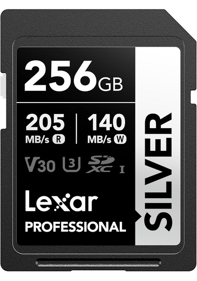 Lexar Profesyonel Silver Sd Kart 256 Gb, 205 Mb/s'ye Kadar Okuma,