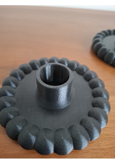 Bubble Şamdan -10cm Siyah