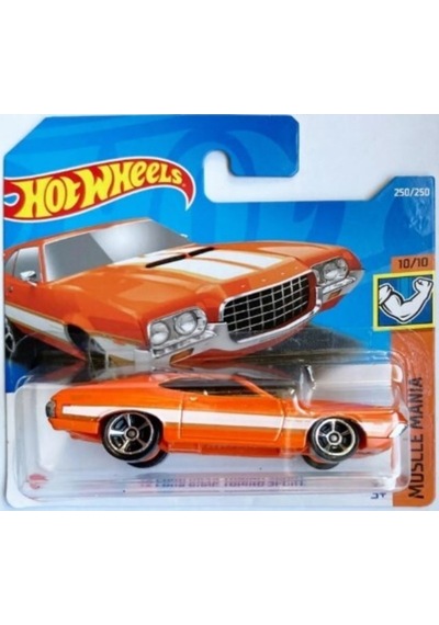 Yeni - New 72 Ford Gran Torino Sport Mini Araba 1:64 Ölçek Hotwheels Marka 10/10