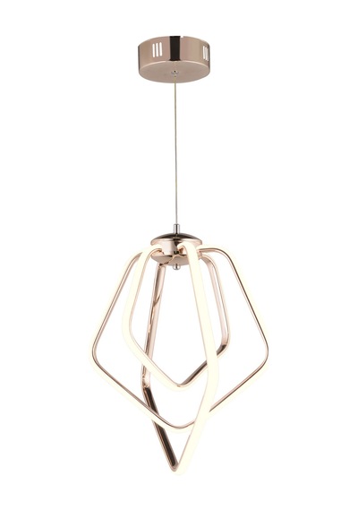 Ld 068 Model Gold 3 Renkli Salon Ve Oturma Odası İçin İdeal Alüminyum Avize, 40x70 Gold