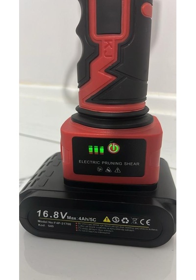 Hsgl Akülü Akülü Şarj Edilebilir Makas Bahçe Meyve Ağacı Budama Makası S-1 32 Mm 16.8 V 4 Ah Yokattta