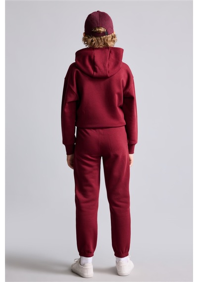 Defacto Baskılı Lastikli Paça Kalın Kumaş Jogger Eşofman Altı Erkek Çocuk H9685a826wnbr248 Bordo-br248