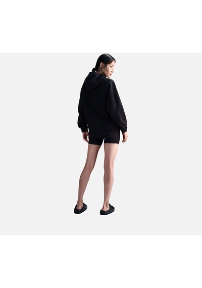 Fv8076-010 W Nk One Tf Po Hoodie Po Siyah Kadın Kapüşon Normal Düz Polar Siyah