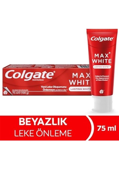 Max White Kalıcı Beyazlık Beyazlatıcı Diş Macunu 75 Ml