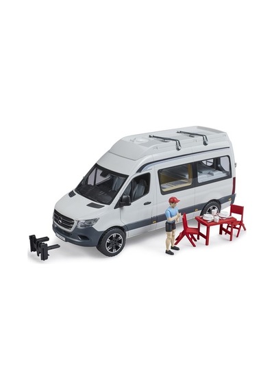 Bruder Mercedes Benz Sprinter Kamp Aracı ve Sürücüsü 02672