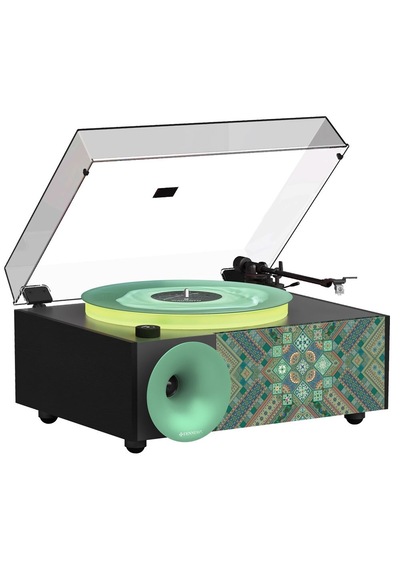 Fennessy İ5s Bluetooth Hoparlörlü 45w Hi-fi Işıklı Retro Pikap Plakçalar Turntable, Miracle National