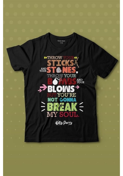 Kendim Seçtim Katty Pery Music Müzik Pop Baskılı Tişört Çocuk T-shirt 001