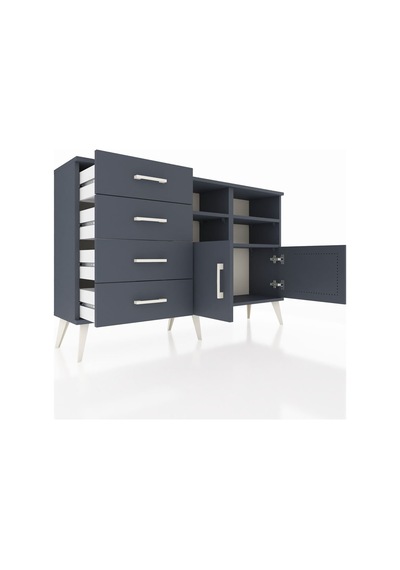 Arges Konsol 4 Raflı 4 Çekmeceli 2 Kapaklı 132x30x83 Antrasit-antrasit/antrasit Antrasit/antrasit Arges Konsol 4 Raflı 4 Çekmeceli 2 Kapaklı 132x30x83 Antrasit-antrasit/antrasit Antrasit/antrasit