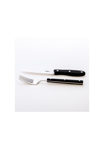 Pirge Steak Biftek Bıçağı & Çatal Seti 12cm 41085
