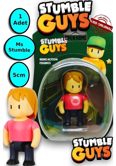 Stumble Guys 5 Cm Tekli Figür - Ms Stumble 1 Adet