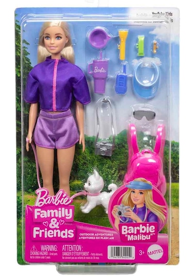 Barbie Malibu Bebek Ve Aksesuar Seti Jjv59
