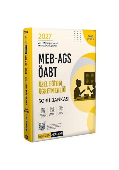 Pegem 2027 Öabt Meb-ags Özel Eğitim Öğretmenliği Soru Bankası Çözümlü Pegem Akademi Yayınları