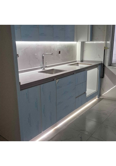 Köşe Led Profil Kanal Alüminyum 1mt. Sıva Üstü Eloksallı 18x18mm Opak Şeffaf Pleksi Kapaklı Yan Kapak Tutucu Şerit Aydınlatma 8987 86223079