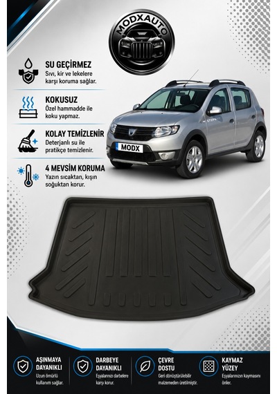 Dacia Sandero Stepway 2013-2020 Araca Özel Bagaj Havuzu Premium A+