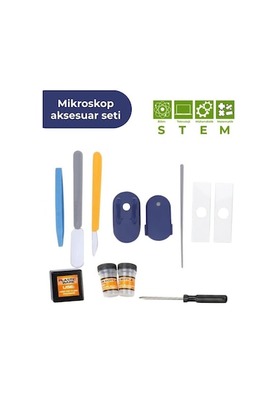 Temel Taşınabilir Işıklı Stantlı Çocuk Mikroskobu 60x 120x, Stem Eğitim Ve Keşif Seti