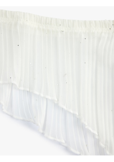 Koton Tül Simli Rahat Kalıp Bridal Hipster Külot Ekru 6slk30143mk