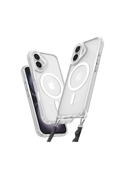 Apple İphone 16 Kılıf Enka Magsafe Silikon Kılıf - Siyah 0.2M-Çok Renkli