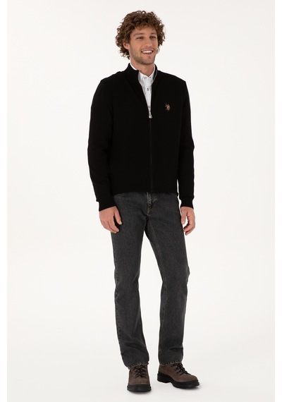 U.s. Polo Assn. Erkek Siyah Hırka Triko 50307800-vr046 Siyah