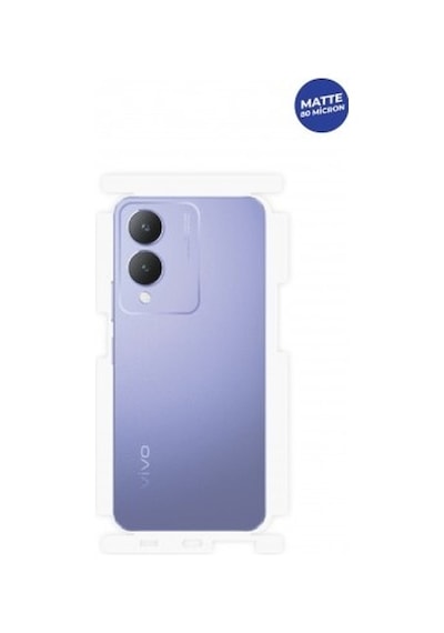 Vivo Y17s Mat Arka Ve Yan Koruyucu Tpu Film