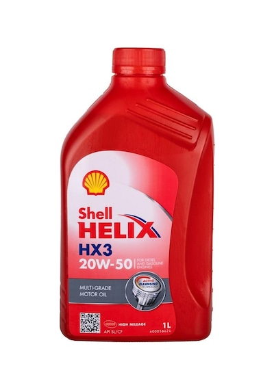 Shell 20w/50 Hx 3 1lt Dizel & Benzinli