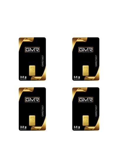 4 Adet 2.5 Gr 24 Ayar Altın 995 Gmr
