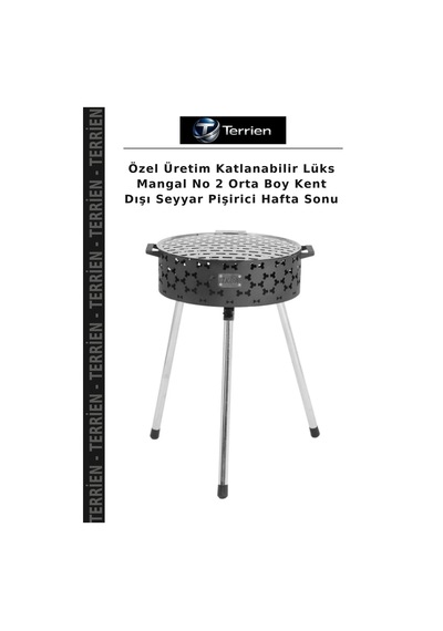 Özel Üretim Katlanabilir Lüks Mangal No 2 Orta Boy Kent Dışı Seyyar Pişirici Hafta Sonu Çok Renkli