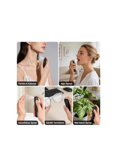 Tr Parfüm Şişesi 10 Ml 3'lü Set Cep Parfüm Şişesi Doldurulabilir Parfüm Doldurma Şişesi Seyahat Boy Parfüm Ş