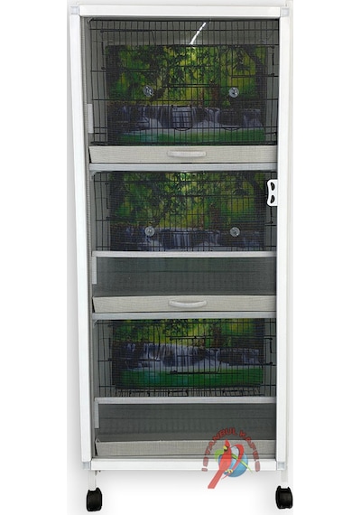 İstanbul Kafes Model 3 Pvc Kuş Dolabı