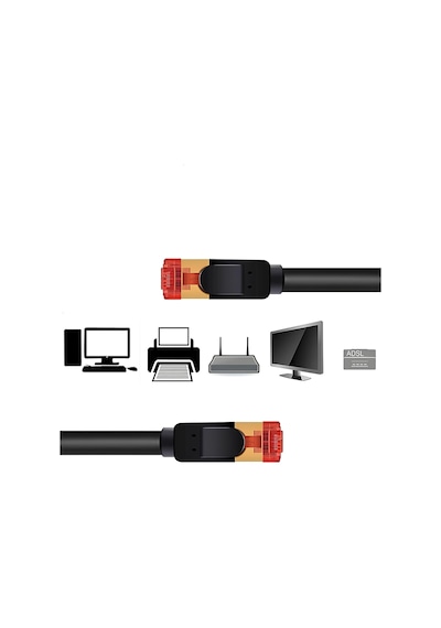 Speeduf 10metre Cat7 Patch Kablo Cat7 Stp Ethernet Kablosu 10gbps