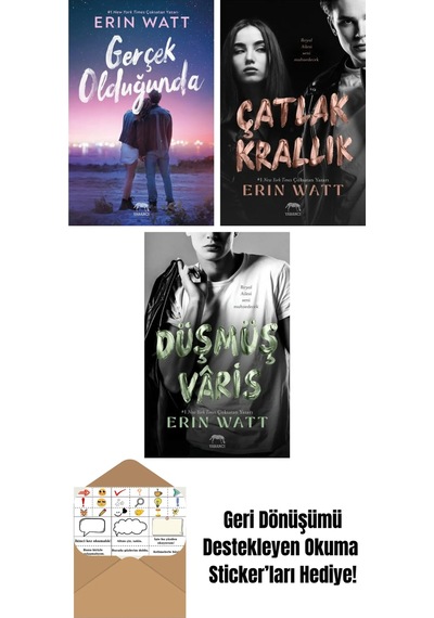 Gerçek Olduğunda + Çatlak Krallık Royal Serisi 6. Kitap + Paramparça Prens Royal Serisi 2. Kitap
