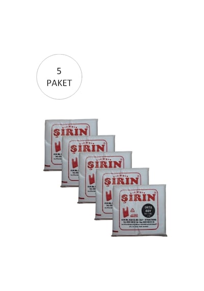 Beyaz Kalın Atlet Poşet Orta Boy 28x50 Cm 1 Kg 5 Paket Takriben 375 Adet