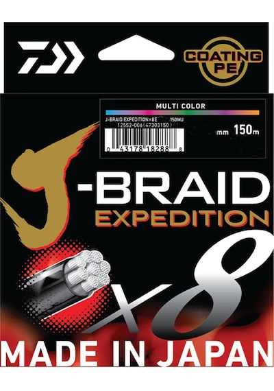 Daiwa Jbraid Expedition 8x 150m Smash Orange Örgü Misina 0.10mm / 7kg