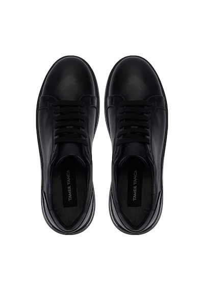 Tamer Tanca Erkek Hakiki Deri Siyah Sneakers & Spor Ayakkabı 870 500 Erk Ayk Sk26-27 Sıyah Dr