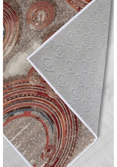Rovigo Home Dijital Baskı Kaymaz Taban Salon Halısı Rvg1253 Çok Renkli