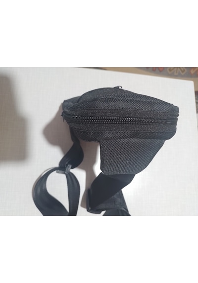Dikey Slim Fit Telefon Ve Cüzdan Çantası 2 Bölmeli Ayarlanabilir Askılı Su Itici 600d Kumaş Emre Çanta Dikim Evi Siyah