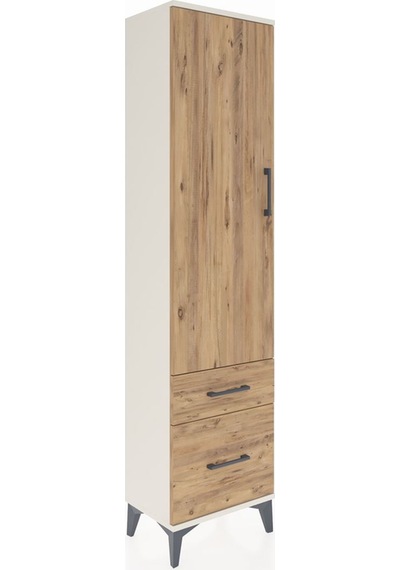 Arges Dolap 2 Raflı 2 Çekmeceli Tek Kapaklı 44x30x182 Aytaşı-çam Aytaşı