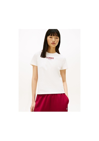 Tommy Hilfiger Tjw Regular Essential Logo T-shirt-12886 Beige