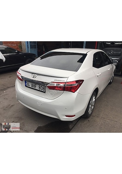 Toyota Corolla Uyumlu Bagaj Üstü Spoiler Boyalı Boyasız 2013 - 2018 Boyalı 040 Kar Beyazi