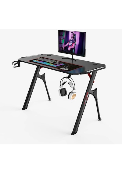 Xdrive Toprak Serisi Profesyonel Rgb Oyuncu Masası 75 x 130 x 60 CM Siyah