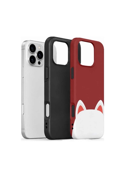 Velvoria Valestra Kedi Kulaklı Apple Apple iPhone Uyumlu 16 Pro Max Darbe Korumalı Kılıf Valestra Select - Kedi Kulaklı