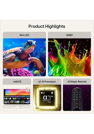 LG 55QNED70B6C 55'' 139 Ekran Uydu Alıcılı 4K Ultra HD Smart WebOS MiniLED TV