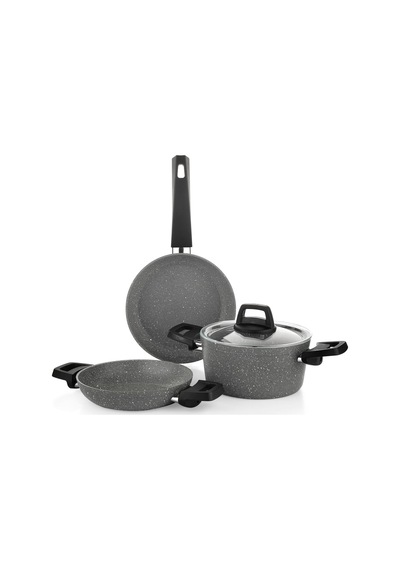 Tr Schäfer Eternal Derin Tencere 18cm+sahan 18cm+tava18cm-gri Diğer