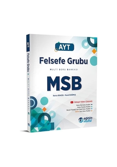 Eğitim Vadisi Yayınları AYT Felsefe Grubu Msb Multi Soru Bankası