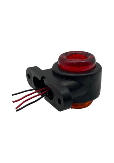 12v-24v Takoz Lambası Mini 12 Ledli Kırmızı-turuncu
