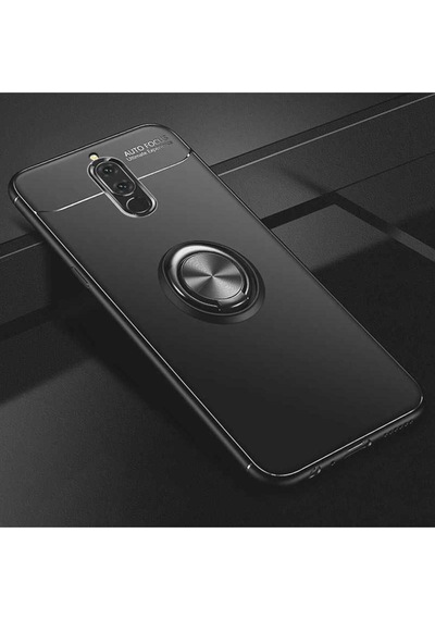 Huawei Mate 10 Lite Kılıf Zore Ravel Silikon Kapak Siyah