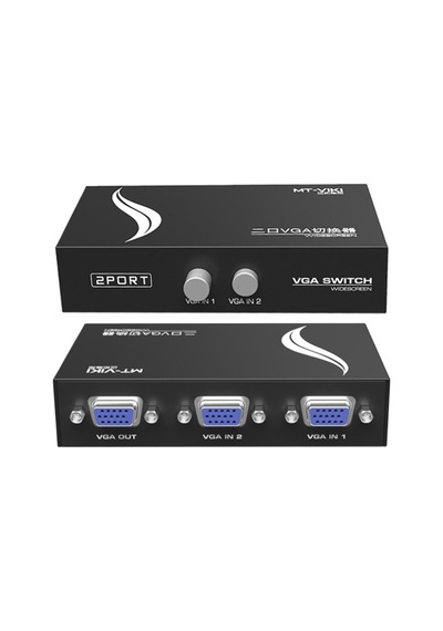 Vga 2 Port Anahtarlı Switch 2 Kasa 1 Mönitör