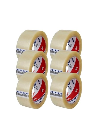 Ve-ge Koli Bandı 45x100 Şeffaf Fil En 45mm, Uzunluk Net 100 Metre, Basınca Ve Gerilime Dayanıklıdır 6 Adet Diğer