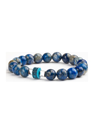 Lapis Lazuli Doğal Taş Bileklik 8 Mm İlahi İçgörü Renkli