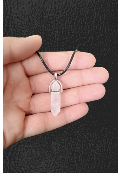 Kristal Kuvars Doğal Taş Kolye Değerli Taş Kolye Çivi Kesim Kolye Deri İpli Kolye 56 Cm Deri İpli Kolye 56 Cm Kristal Kuvars Doğal Taş Kolye Değerli Taş Kolye Çivi Kesim Kolye Deri İpli Kolye 56 Cm Deri İpli Kolye 56 Cm