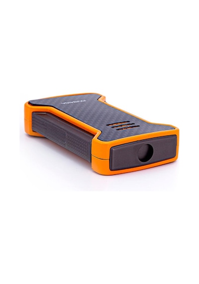 Tek Torch Pürmüz Karbon Desenli Turuncu Puro Çakmağı - Tr7267